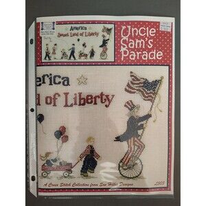 Sue Hillis Designs 2003 “Uncle Sam’s Parade”Counted Cross Stitch